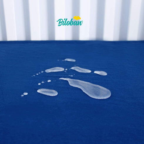 Waterproof Crib Sheets for Standard Crib Mattress, 2 Pack Navy Blue Crib Sheets, Ultra Soft Cotton Crib Mattress Sheets for Baby Boys & Baby Girls