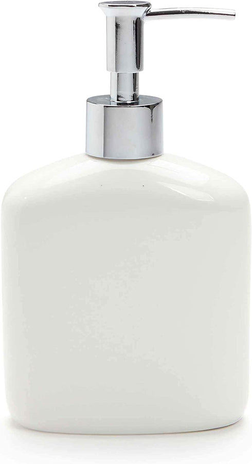 Enesco Our Name is Mud Mermaid Waves Stoneware Soap Dispenser, 12 oz, Multicolor