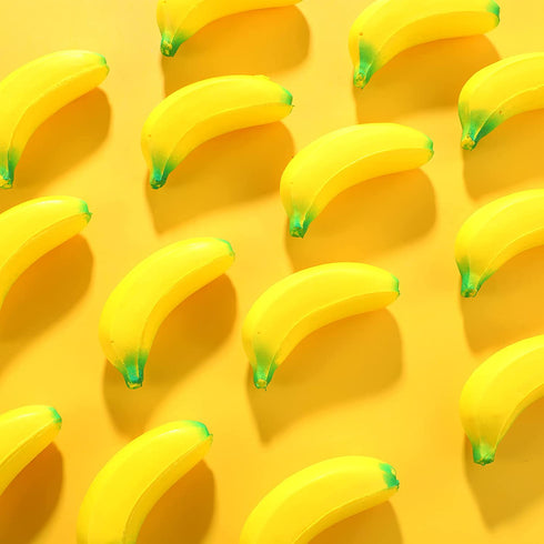 15 Pieces Banana Stress Toys Stretchy Bananas Stress Toys Banana PU Toys Relief Banana Stress Balls Tiny Party Supplies for Stress Relief Party Favors