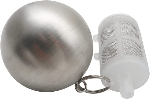 304 Stainless Home Brew Beer FermZilla Ball Floating Beer Keg Liquid Dip Tube with Floating Dip Tube Filter and 80CM Silicone Dip Tube