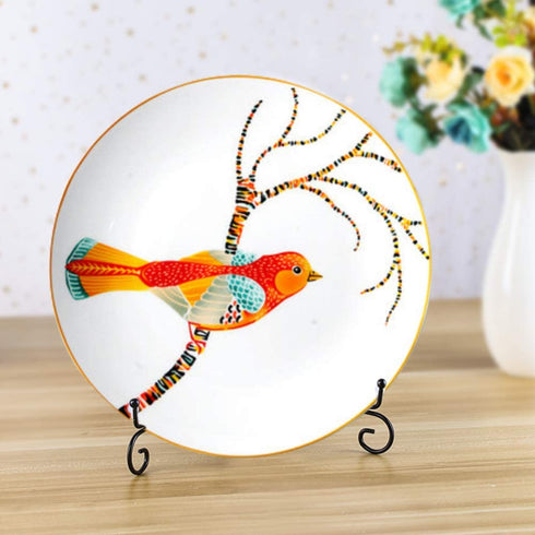 (2 Pack) Iron Display Stand, Black Iron Easel Plate Display Photo Holder Stand