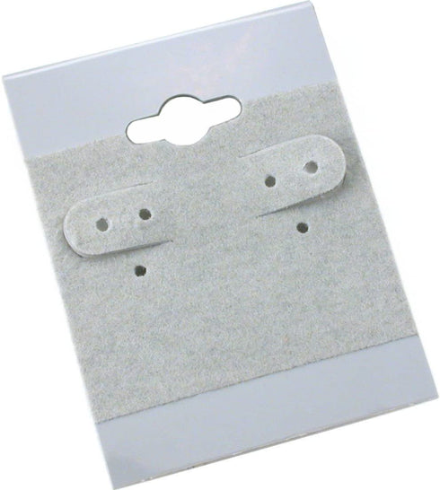 100 Gray Hanging Earring Cards 2 Inch Jewelry Display