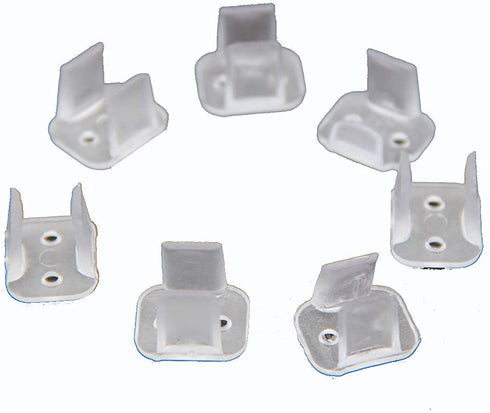 99 Lighting 200 Pieces LED Neon Mounting Clips,Install Fittings Clips,Fixing Clips Accessories for 6mm 6x12mm Silicone led neon Flex Strip Lighting,Make The neon Signs (6mm)