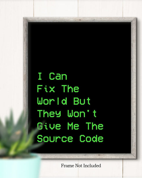 Computer Technology Poster, Print or Canvas - Geek Wall Decor - Coding Wall Art - Gifts for Computer Geeks, Nerds, Programmers & Coders - 8x10 unframed print