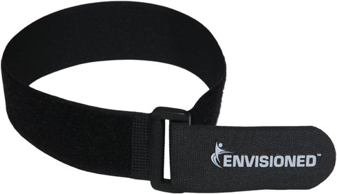Reusable Cinch Straps 2" x 60" - 6 Pack, Multipurpose Strong Gripping, Quality Hook and Loop Securing Straps (Black)