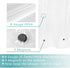 Mrs Awesome 32x72 Narrow Stall Shower Curtain Liner with 3 Magnets Clear PEVA 8G Thick & Heavy Duty, Waterproof, 32 x 72 inches, Clear