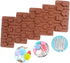 BAKER DEPOT Silicone chocolate Lollipop Mold with 6 Holes, Double Heart, Star, Small Flower, Smile Face, Round, Etc, Design, Set of 5