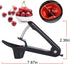 Cherry Pitter,Cherry Seed Remover Olives Pitter Tool, Cherries Corer Pitter Tool with Space-Saving Lock Design,Multi-Function Fruit Pit Remover for Making Cherry Jam ( Stainless Steel / Heavy-Duty)
