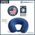 World's Best Feather Soft Microfiber Neck Pillow, Navy