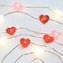 MIYA LIFE Valentine's Day Heart Lights 10 ft 40 LED Copper Wire String Lights for Wedding Birthday Festival D©cor