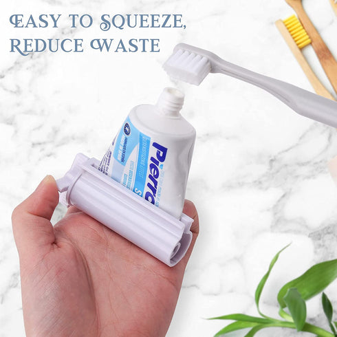 LoveInUsa Rolling Toothpaste Squeezer6pcs Toothpaste Tube Roller Hanger Dispenser for Bathroom