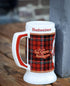 2021 Budweiser Plaid Holiday Christmas Stein