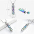 Imrsanl Cremation Urn Pendant Necklace with Hollow Cylinder Vial Keepsake Urn Cremation Jewelry Memorial Lockets for Ashes for Women Men