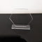 XIAOYUE 5 Sets Acrylic Blanks Hexagon with Stand,DIY Clear Wedding Signs,Personalized Hand Lettered Table Numbers (2.5'')