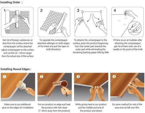 UPREDO Blue Stone Marble Paper Granite Effect Countertops Gloss Vinyl Film Self Adhesive 12inch by 79inch (Blue Stone)