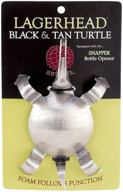 Brutul Black And Tan Turtle Beer Layering Tool, Stainless Steel