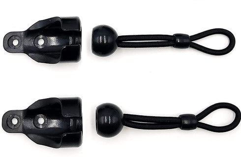 Litong Bungee Kit Universal Replacement of The Sunshade Installation Fittings Outdoor/Indoor Roller Blind Fittings (Black)