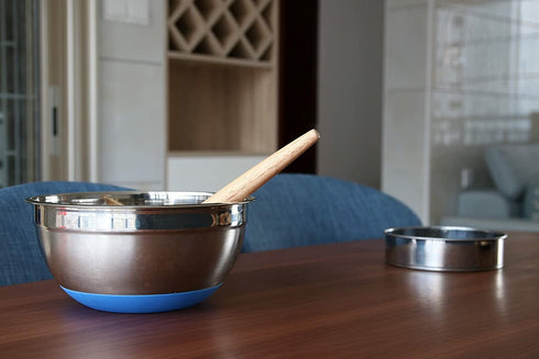 Danish Dough Whisk Dutch Bread Whisk Hook Wooden Hand Mixer Bread Baking Tools for Cake Bread Pizza Pastry Food Biscuits Kitchenware Tool Stainless Steel Ring 13.5 inches 0.22 lb/pcs, Pack of 2