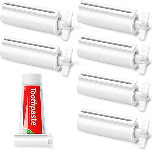 LoveInUsa Rolling Toothpaste Squeezer6pcs Toothpaste Tube Roller Hanger Dispenser for Bathroom