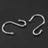 Silver Shower Curtain Hooks,Rust Proof Shower Curtain Rings for Bathroom,Set of 12 CHICTIE Chrome S Shaped Decorative Shower Curtain Hooks Hangers for Bathroom Curtains,Clothing, Towels, etc