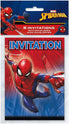 Spiderman Invitation Cards - 8 Pcs