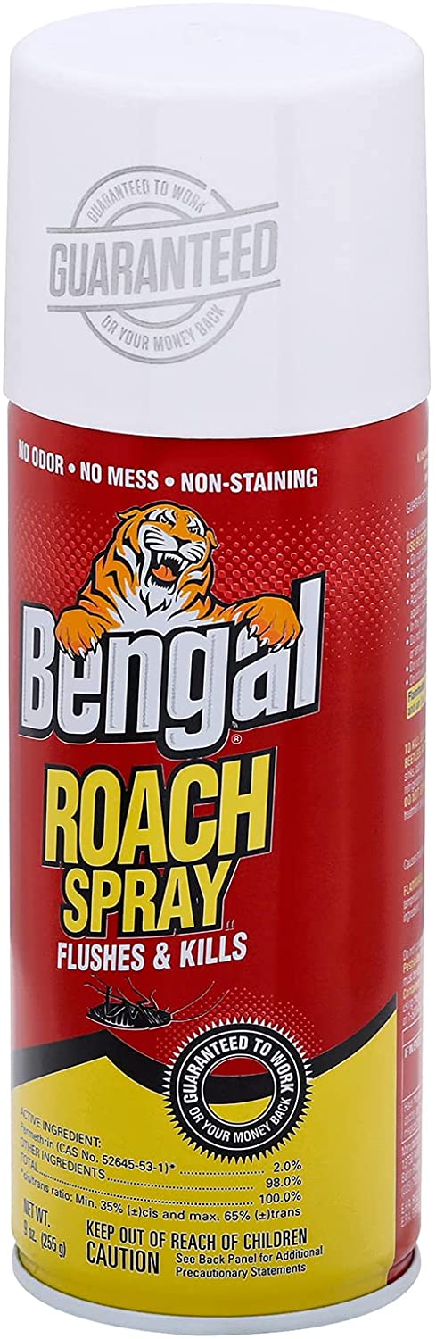 Bengal Roach Spray €“ Bug Spray for DIY Cockroach Removal €“ No Mess, No Odor Bug Spray €“ House Insect Killer €“ Indoor Cockroach Spray, 9oz