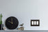Modern Edge Decorative Wall Plate Switch Plate Outlet Cover, Durable Solid Zinc Alloy (Triple Decorator, Matte Black)