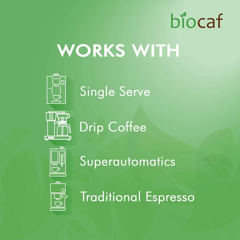 Biocaf Coffee and Espresso Machine Descaling Powder, 900 g Jar