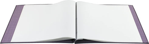 MCS MBI 13.5x12.5 Inch Embossed Gloss Expressions Scrapbook Album with 12x12 Inch Pages, Deep Purple, Embossed "Family" (848116)