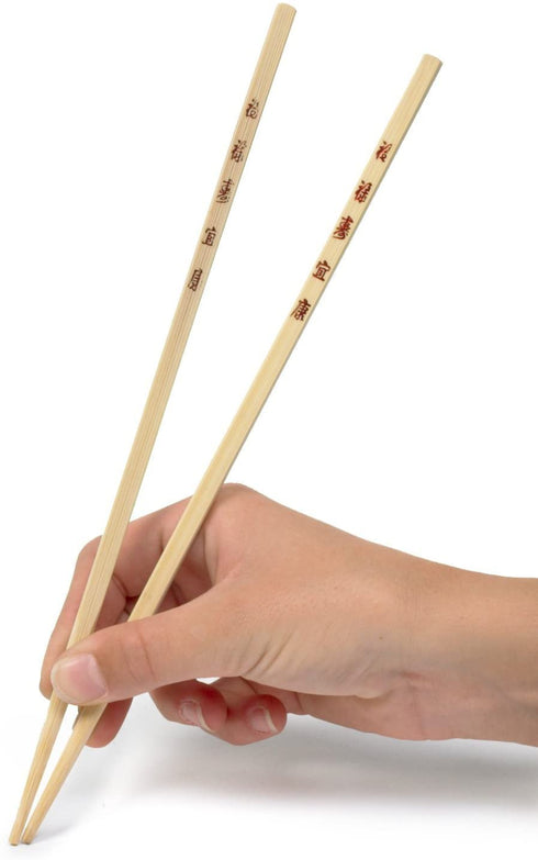 IMUSA USA Bamboo Set of 6 (12 Chopsticks) 10.5-Inch, Tan