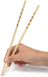 IMUSA USA Bamboo Set of 6 (12 Chopsticks) 10.5-Inch, Tan
