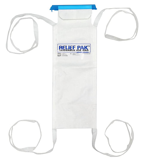 Relief Pak 11-1243 Insulated Ice Bag with Tie Strings, 5 x 13",Small