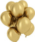 Chrome Gold Balloons 12 Inch 50 Pcs Baby Shower Party Balloons Happy Birthday Decoration Balloons Gold Helium Balloons