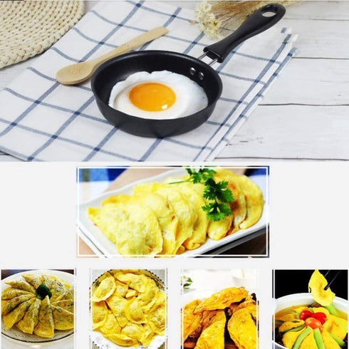 Frying Pan Small One Egg Pancake Round Mini Non Stick Fry Pan 4.7-inch mini cast iron skillet