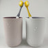 RabyLeo Cup 10.5oz, Unbreakable Reusable Drinking Cups Set of 2 Colors, Plastic Toothbrush Cup Tumbler 300ml, Dishwasher Safe (Light pink & Light gray)