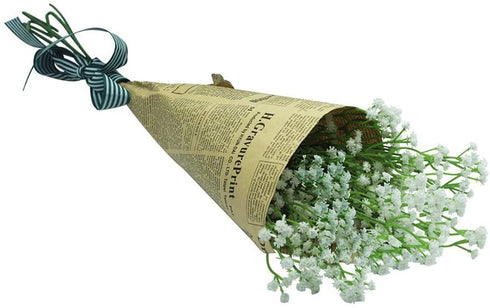 CATTREE Artificial Flowers, Baby Breath Gypsophila Plastic Fake Plants Wedding Bridal Bouquet Party Indoor Outdoor DIY Home Garden Verandah Office Table Centerpieces Arrangements Decoration 4 pcs