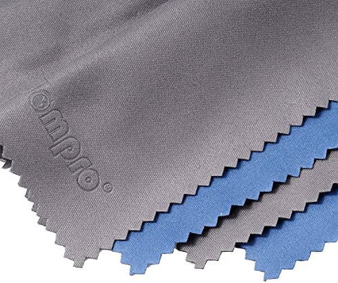 Large 4-Pack Microfiber Cleaning Cloth for Laptop, Computer Screen, Camera, Lens, Eyeglass, Phone, iPhone, iPad, Tablet, LCD TV and Other Delicate Surface(12x8.25, 13.5x8.63 Inches Blue and Grey)