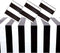 Plastic Tablecloth for Birthday Party, Black and White Stripes (54 x 108 in, 3 Pack)