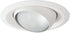 HALO 6130WH 6" White Adjustable Eyeball, Self Flanged Recessed Trim, White