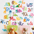 Alphabet Wall Decals for Kids Rooms - ABC Toddler Boy and Girl Playroom D©cor Animal Stickers - Wall Decals for Kids Rooms