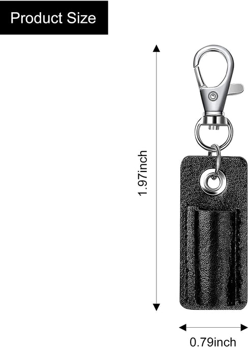 2Pcs Portable Pen Holder Leather Lanyard Pen Holder Anti-lost Pen Holder Protector for Neck Lanyard Badge Pen Holder Keychain for Pacpack