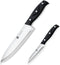 Chef Knife - Kitchen Knives, 8 inch Chef's Knife, 4 inch Paring Knife, High Carbon Stainless Steel with Ergonomic Handle