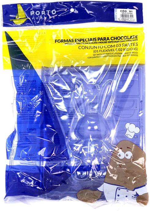 Easter Bunny Breakable Chocolate Mold 3 Pieces