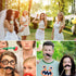 Kissral Photo Booth Props, 89 Pieces Funny Selfie Props with Sticks Costume Dress Up Accessories Photo Posing Props for Southwestern Party, Carnival Party, Wedding, Birthday Party