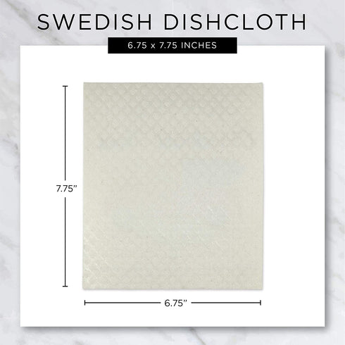 DII Swedish Dishcloth Set Cleaning Collection, 7.75 x 6.75, Black & White, 3 Piece