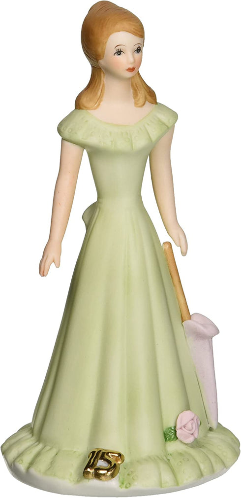 Enesco Growing Up Girls œBrunette Age 15? Porcelain Figurine, 7?