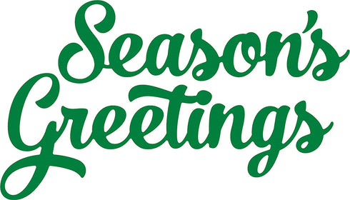 Echo Park Paper Company Script Season's Greetings Word Die Set