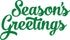 Echo Park Paper Company Script Season's Greetings Word Die Set