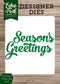 Echo Park Paper Company Script Season's Greetings Word Die Set