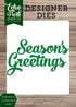Echo Park Paper Company Script Season's Greetings Word Die Set